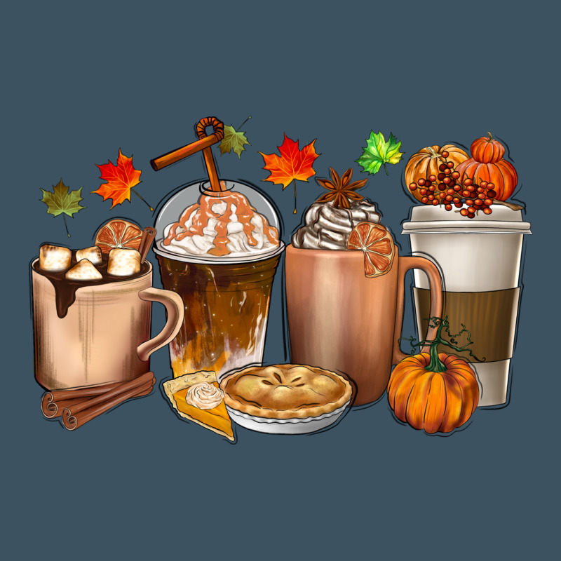 Pumpkin Spice Coffee Cups Urban Hoodie by texasbilliewilder | Teevron
