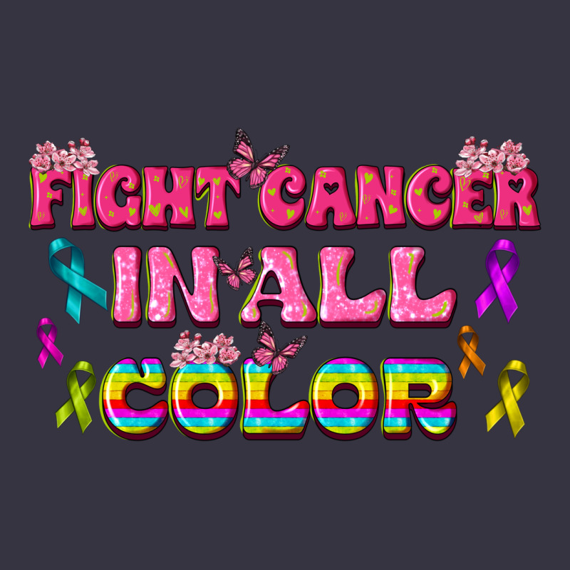 Fight Cancer In All Color Vintage Hoodie by texasbilliewilder | Teevron