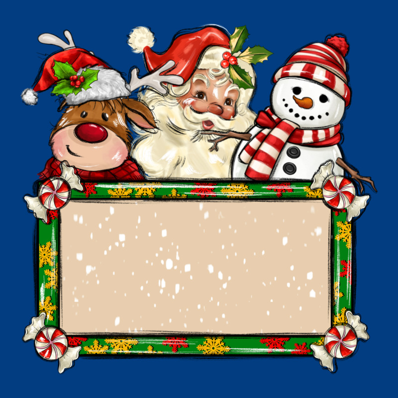 Santa Reindeer Snowman Preview And Costom Name Premium Sweatshirt by MaliasSmallBusiness | Teevron