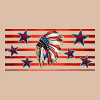 Patriotic Native American Headdress 16oz Libbey Cup Urban Heavy Tee | Teevron