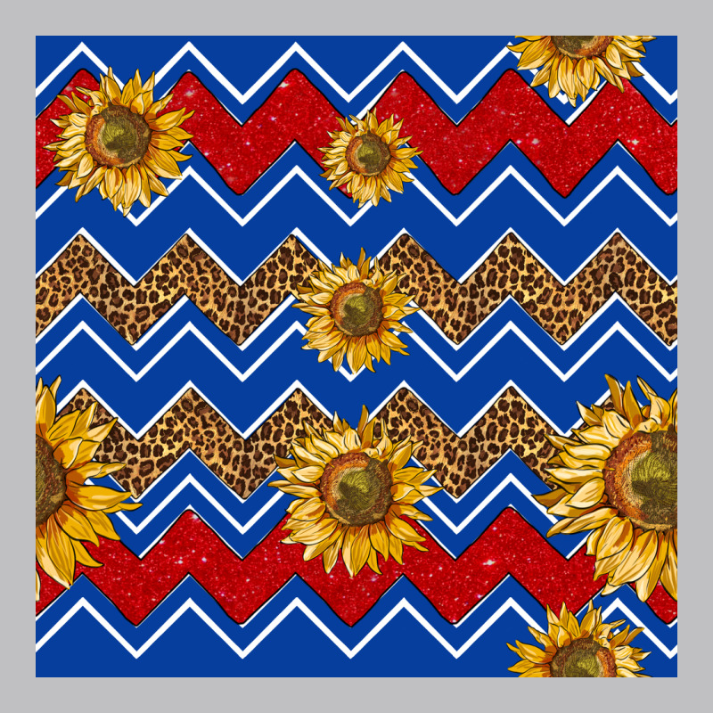 4th Of July Sunflower Seamless  Pattern Long Sleeve Tee by BundleAndBundleShop | Teevron