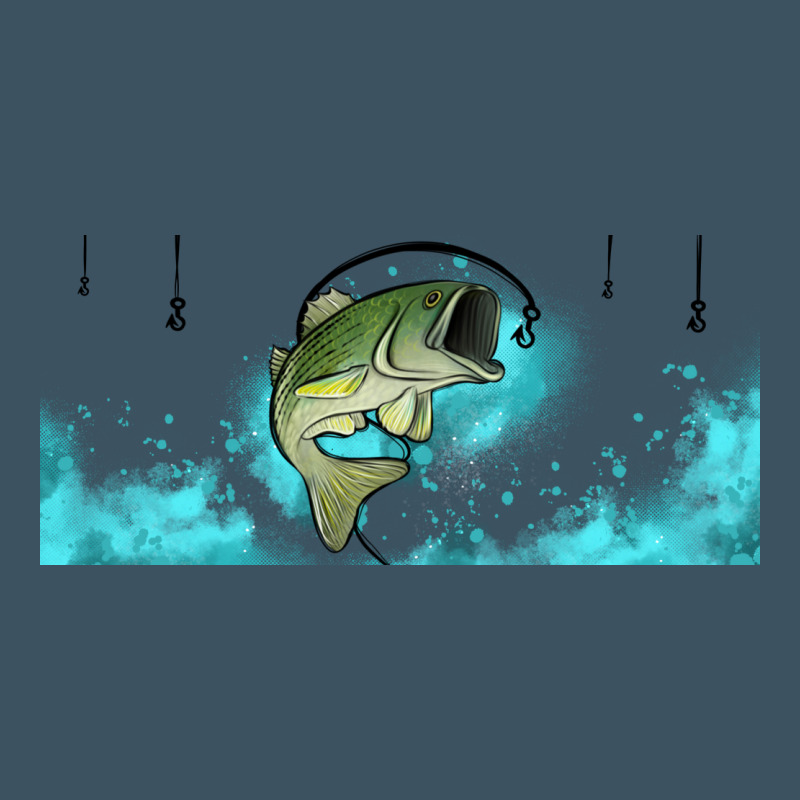 Jumping Bass Fishing 16oz Libbey Cup Urban Heavy Tee by HRA Design Shop | Teevron