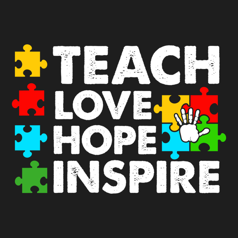 Teach Love Hope Inspire Classic Tee by CowhideDigitalArt | Teevron