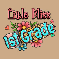 Little Miss First Grade Vintage Hoodie | Teevron