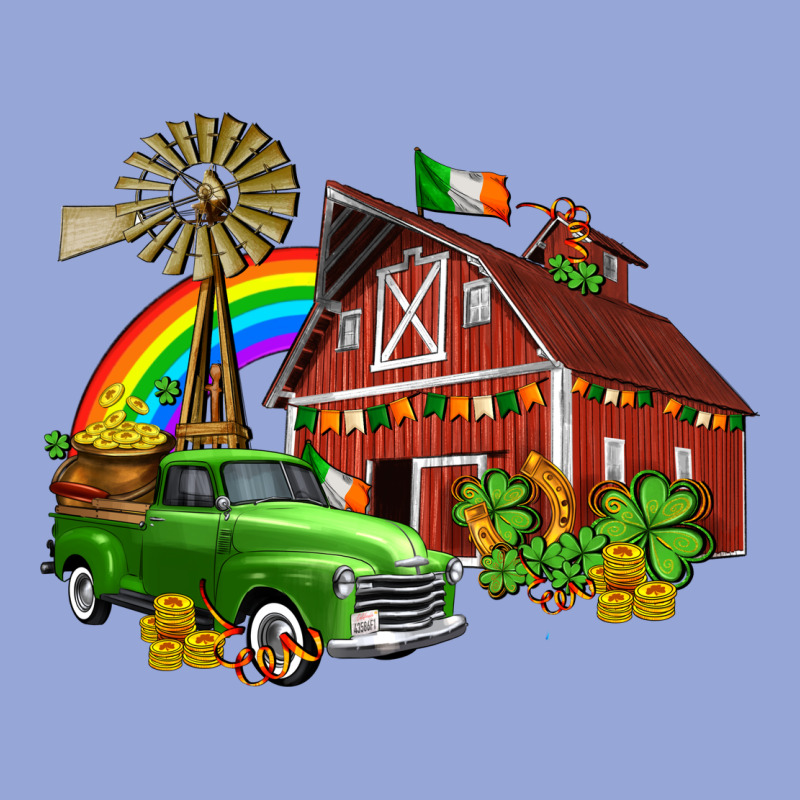 Barn St Patricks With Truck And Shamrocks Classic Tee by AdoDesignShop | Teevron