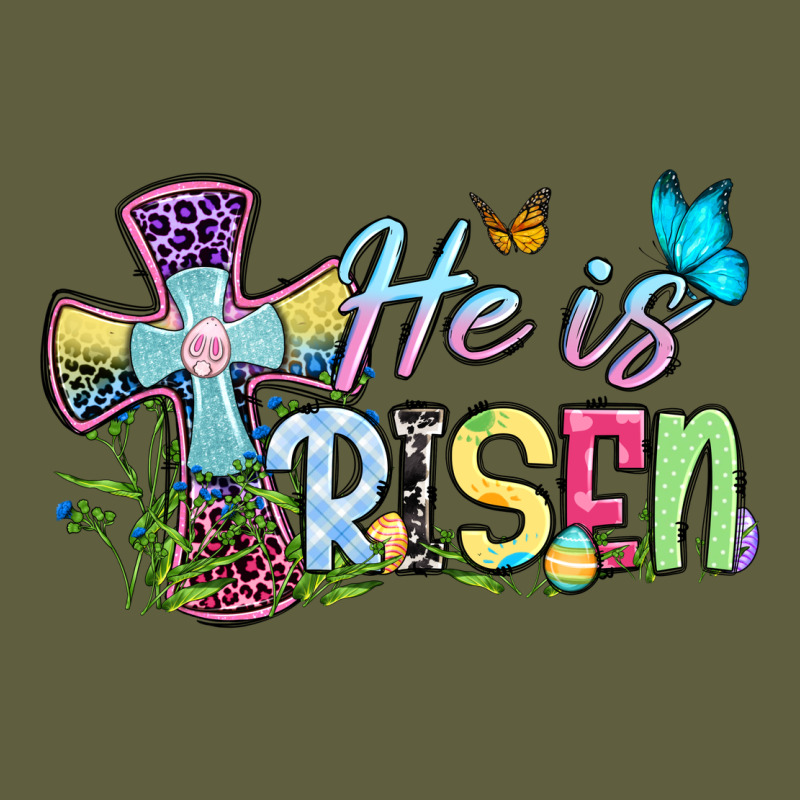 Easter Day He Is Risen Vintage Tee by OliviaCreatesArt | Teevron