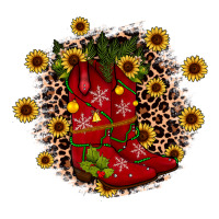 boots wood slice ornament | Teevron