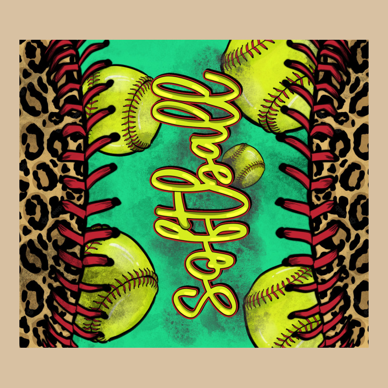 Softball Leopard Heavyweight Hoodie by NancyCooperArtShop | Teevron