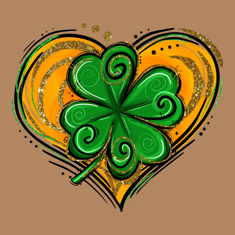 St. Patrick's Day Heart With Shamrock Long Sleeve Tee by Jasminsmagicworld | Teevron