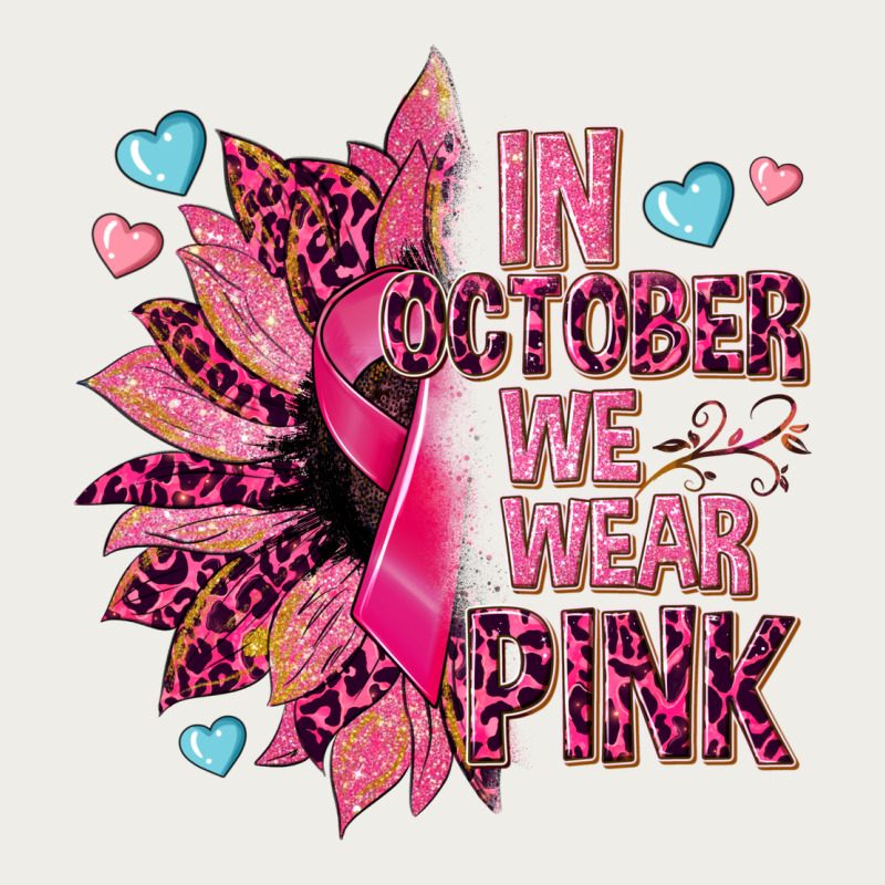 In October We Wear Pink Zipper Hoodie by NancyCooperArtShop | Teevron