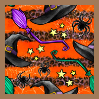 Halloween Witch Hats Leopard Seamless Pattern Classic Tee | Teevron