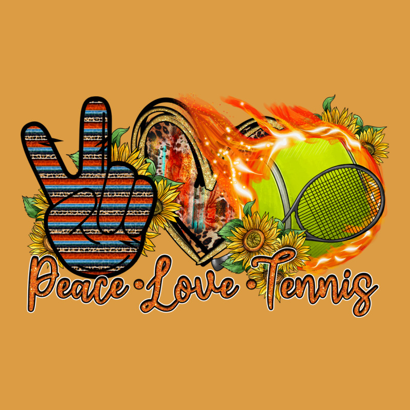 Peace Love Tennis Urban Heavy Tee by RacoonDesign | Teevron