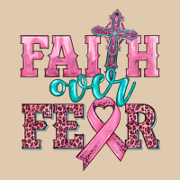 Faith Over Fear With Cross And Ribbon Heavyweight Sweatshirt | Teevron