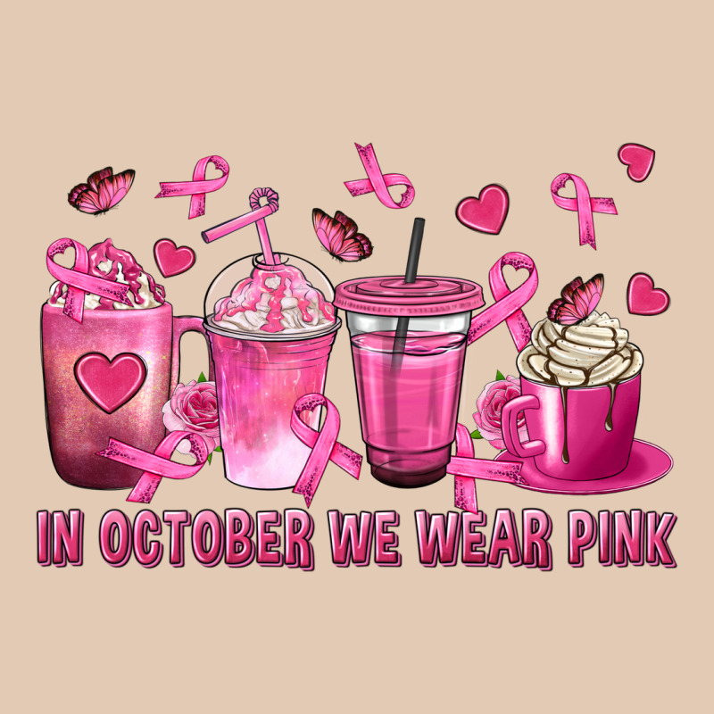 In October We Wear Pink With Breast Cancer Coffee Urban Hoodie by texasbilliewilder | Teevron