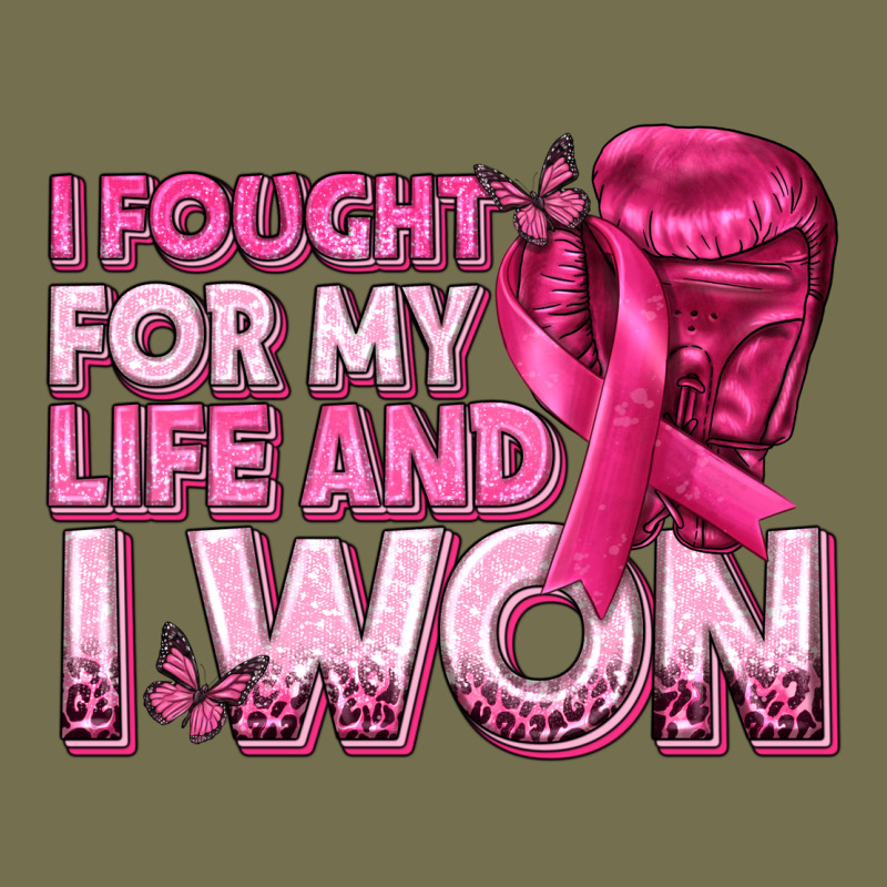 I Fought For My Life And I Won Breast Cancer Vintage Hoodie by texasbilliewilder | Teevron
