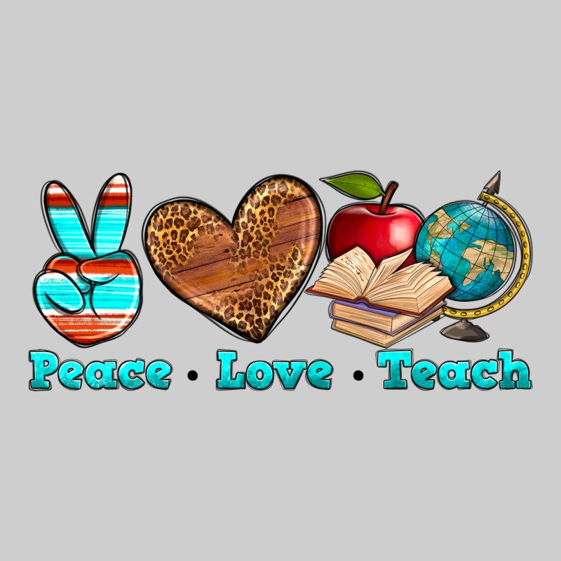 Peace Love Teach Premium Sweatshirt by NancyCooperArtShop | Teevron