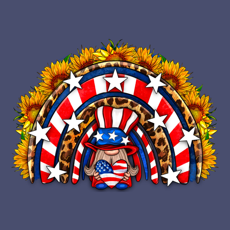 Usa Gnome Sunflower Rainbow Vintage Tee by HRA Design Shop | Teevron