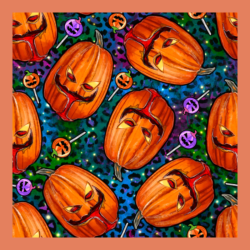 Halloween Pumpkin And Candy Seamless Pattern Classic Tee by BundleAndBundleShop | Teevron