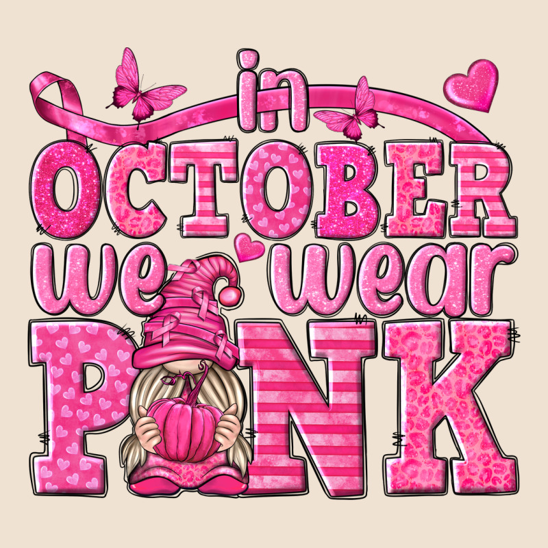In October We Wear Pink With Gnome Urban Hoodie by texasbilliewilder | Teevron