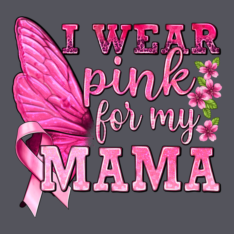 I Wear Pink For My Mama With Butterfly Vintage Hoodie by texasbilliewilder | Teevron
