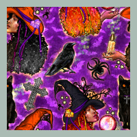 Halloween Witch Seamless Pattern Classic Tee | Teevron