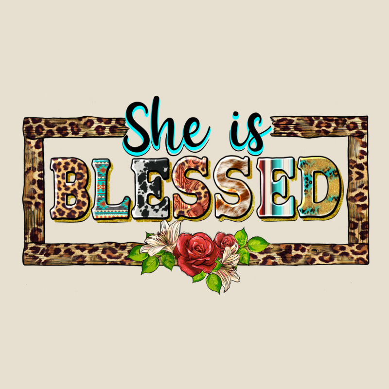 She Is Blesssed Floral Urban Heavy Tee by BarkalooDesign | Teevron