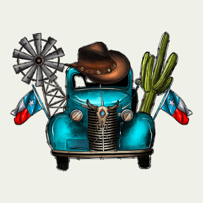Texas Truck Urban Heavy Tee by CowhideDigitalArt | Teevron