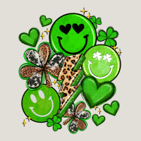 St Patrick's Day Green Smile Heavy Core Tee | Teevron