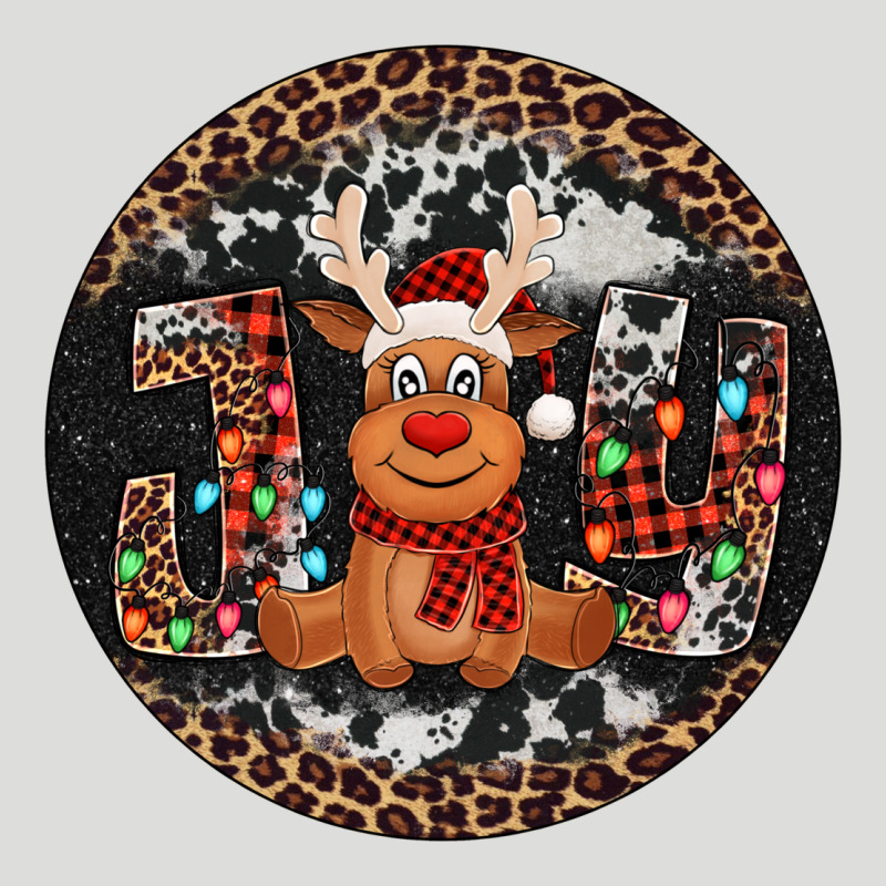 Joy Reindeer Christmas Ornament Zipper Hoodie by Jasminsmagicworld | Teevron