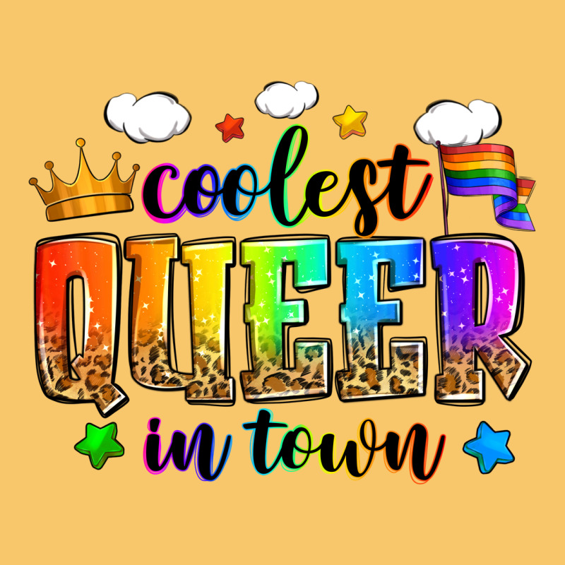 Coolest Queer In Town Vintage Hoodie by Zillion Design Studio | Teevron