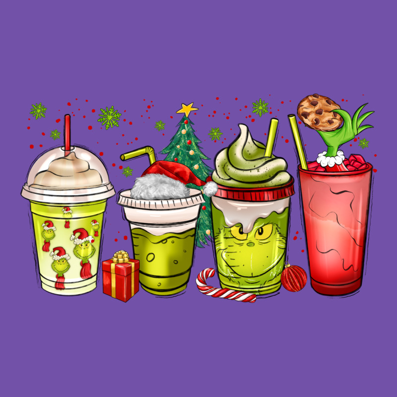 Christmas Characters Coffee Cups Premium Sweatshirt by MaliasSmallBusiness | Teevron