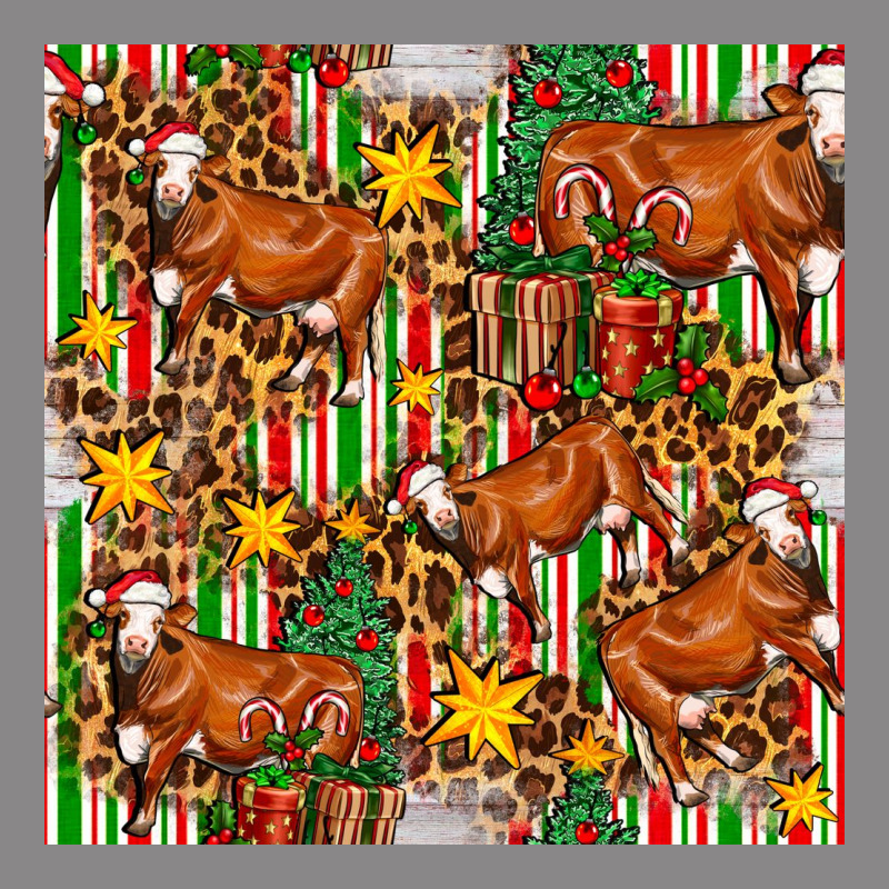 Christmas Leopard Cow With Gift Boxes Vintage Tee by FaDigitalArtStudio | Teevron