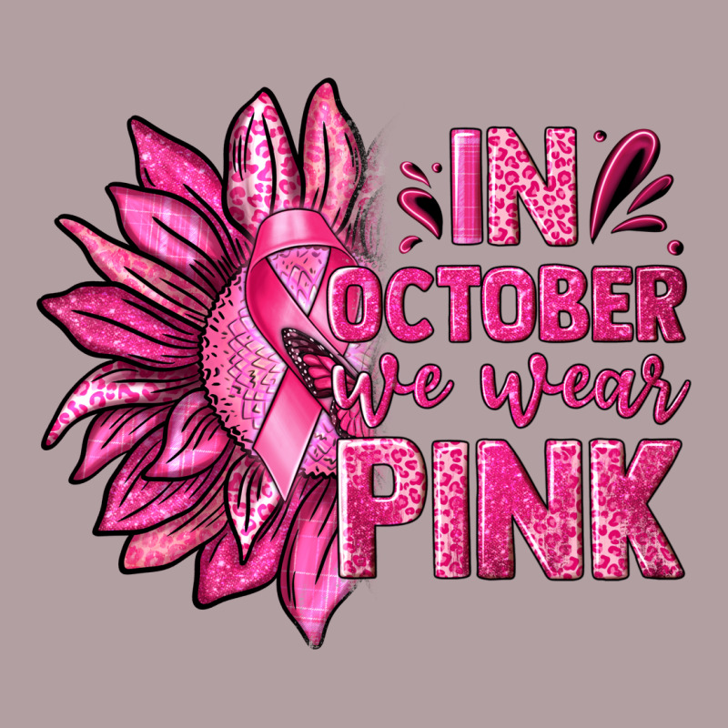 In October We Wear Pink Sunflower Vintage Hoodie by texasbilliewilder | Teevron