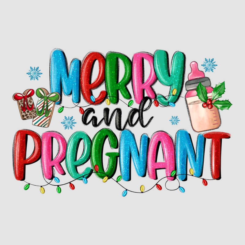 Merry And Pregnant Premium Sweatshirt by MaliasSmallBusiness | Teevron