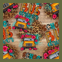 School Bus Driver And Flower Seamless Patterns Long Sleeve Tee | Teevron