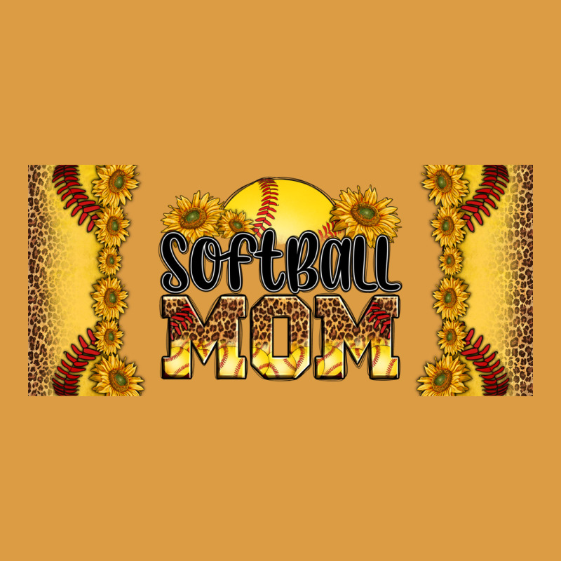 Leopard Softball Mom 16oz Libbey Glass Urban Heavy Tee by HRA Design Shop | Teevron
