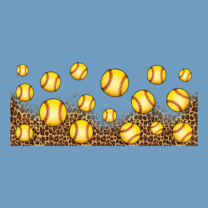 Leopard Softball 16oz Libbey Glass Urban Heavy Tee by HRA Design Shop | Teevron