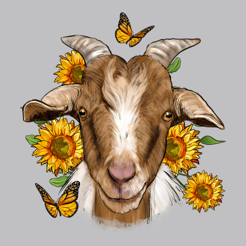 Sunflower Goat Long Sleeve Tee by Jasminsmagicworld | Teevron