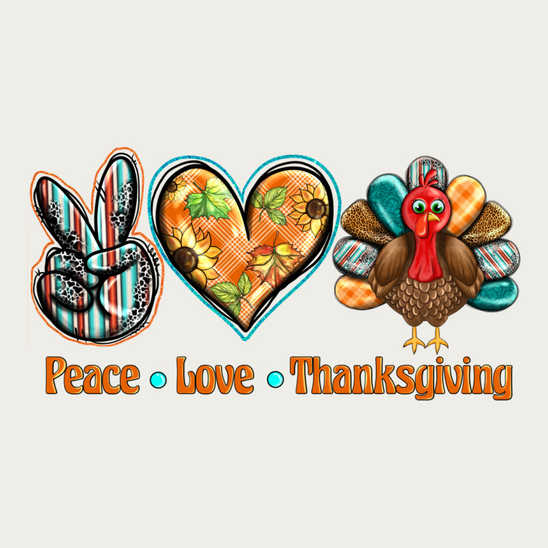 Peace Love Thanksgiving Zipper Hoodie by BarkalooDesign | Teevron