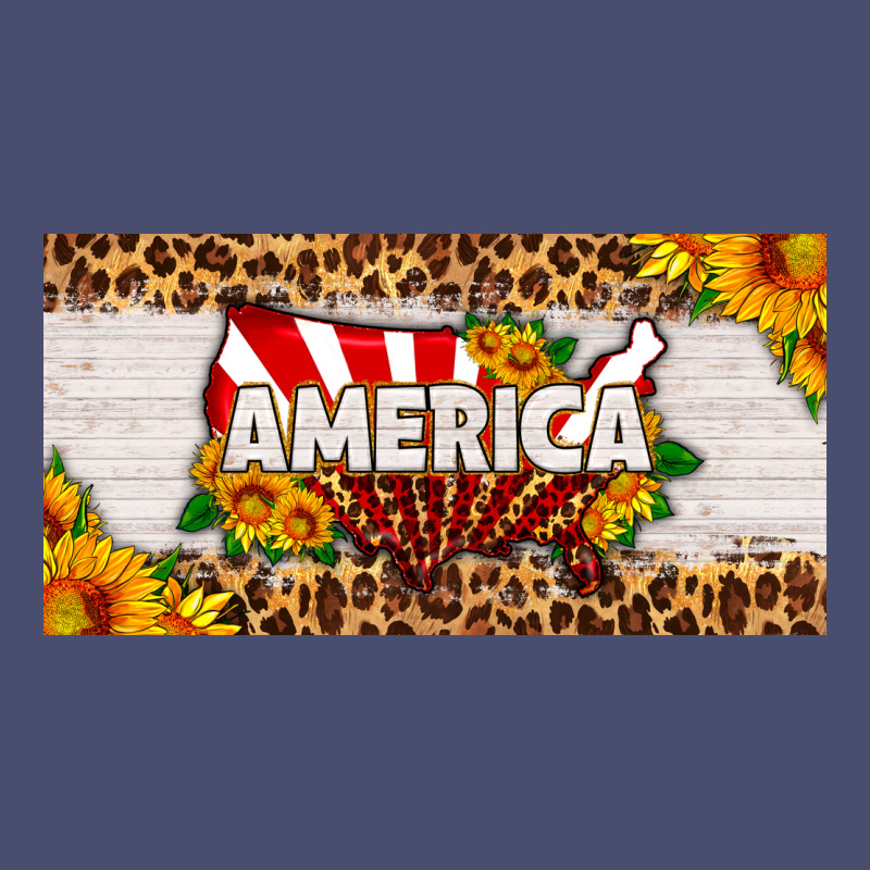 America Map Sunflower License Plate Vintage Tee by HRA Design Shop | Teevron