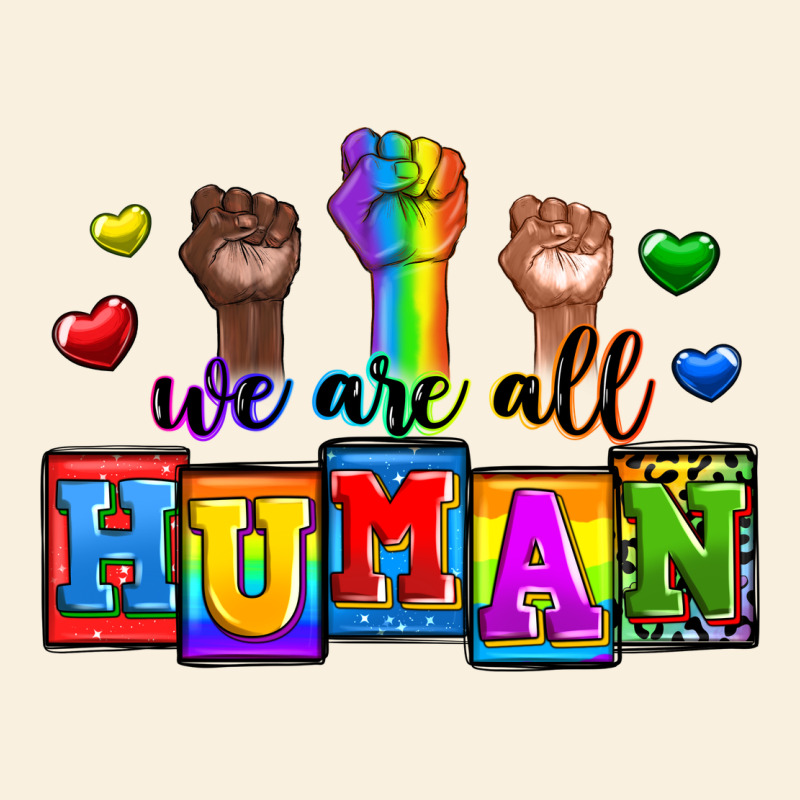 We Are All Human Vintage Hoodie by Zillion Design Studio | Teevron
