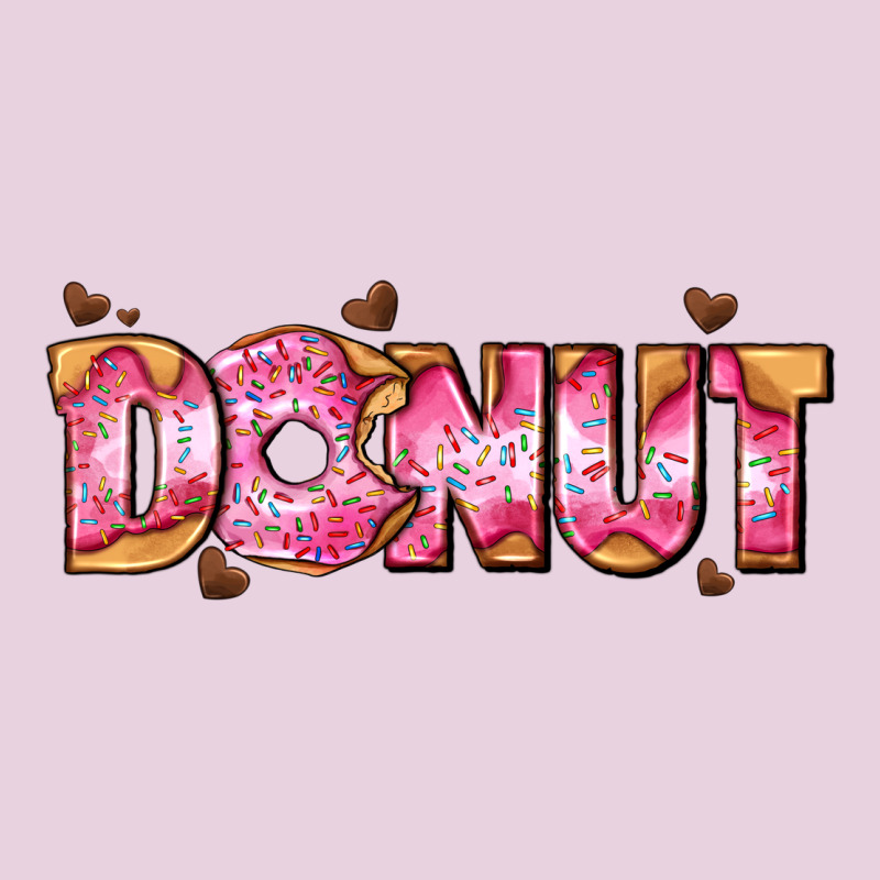 Donut With Donut And Hearts Ladies Tee by AdoDesignShop | Teevron