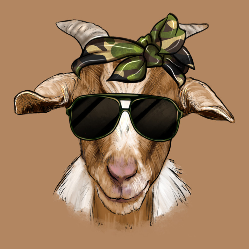 Camouflage Bandana Goat Long Sleeve Tee by Jasminsmagicworld | Teevron