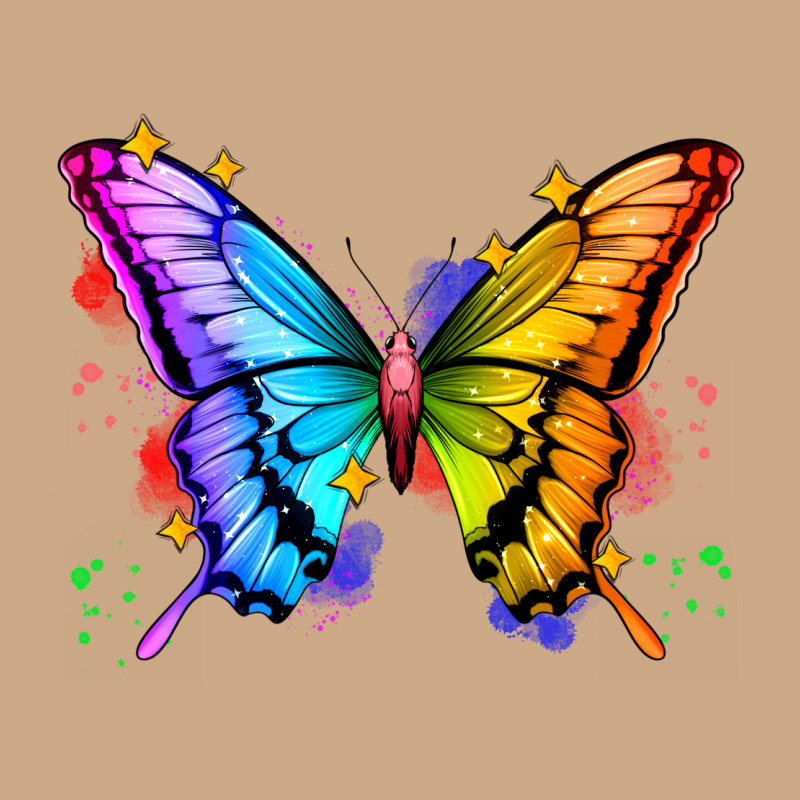 Rainbow Butterfly Vintage Hoodie by Zillion Design Studio | Teevron
