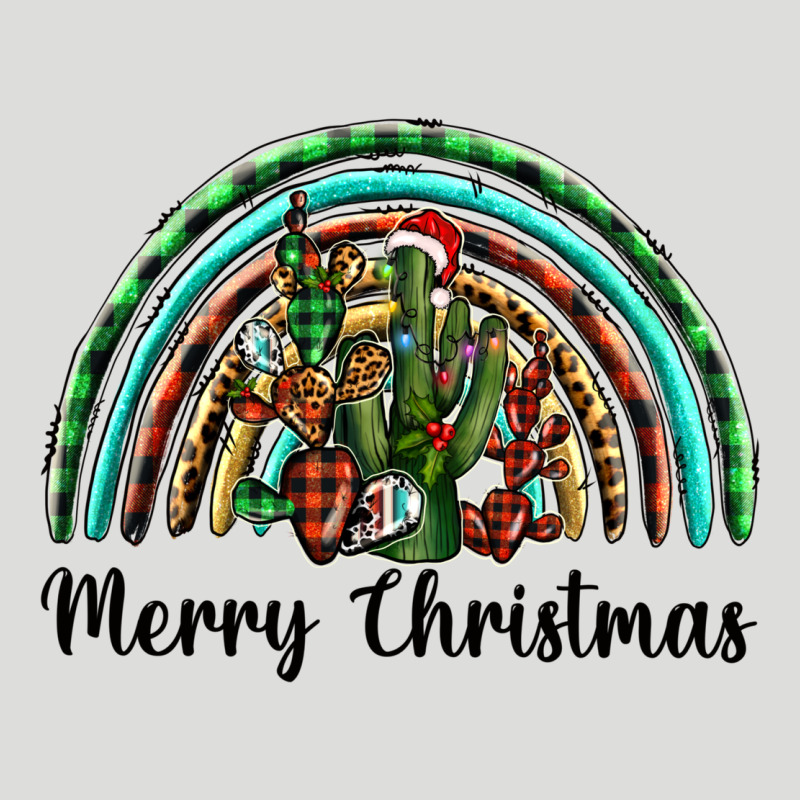 Merry Christmas Cactus Rainbow Zipper Hoodie by BarkalooDesign | Teevron