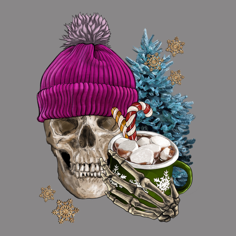Winter Skeleton Skull Vintage Tee by FaDigitalArtStudio | Teevron