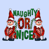 Naughty Or Nice Christmas Elfs Urban Heavy Tee | Teevron
