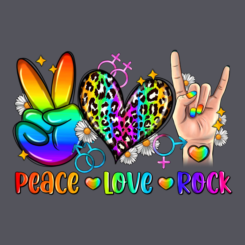 Peace Love Rock Vintage Hoodie by Zillion Design Studio | Teevron