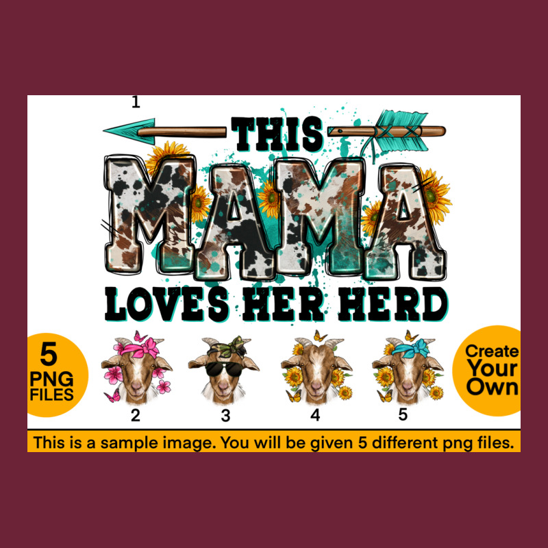 This Mama  Loves Her Herd Goats Long Sleeve Tee by Jasminsmagicworld | Teevron