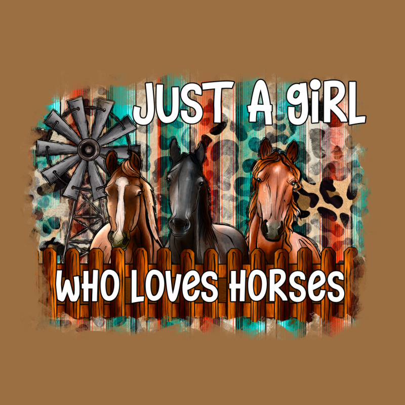 Just A Girl Who Loves Horses Vintage Tee by CowhideDigitalArt | Teevron